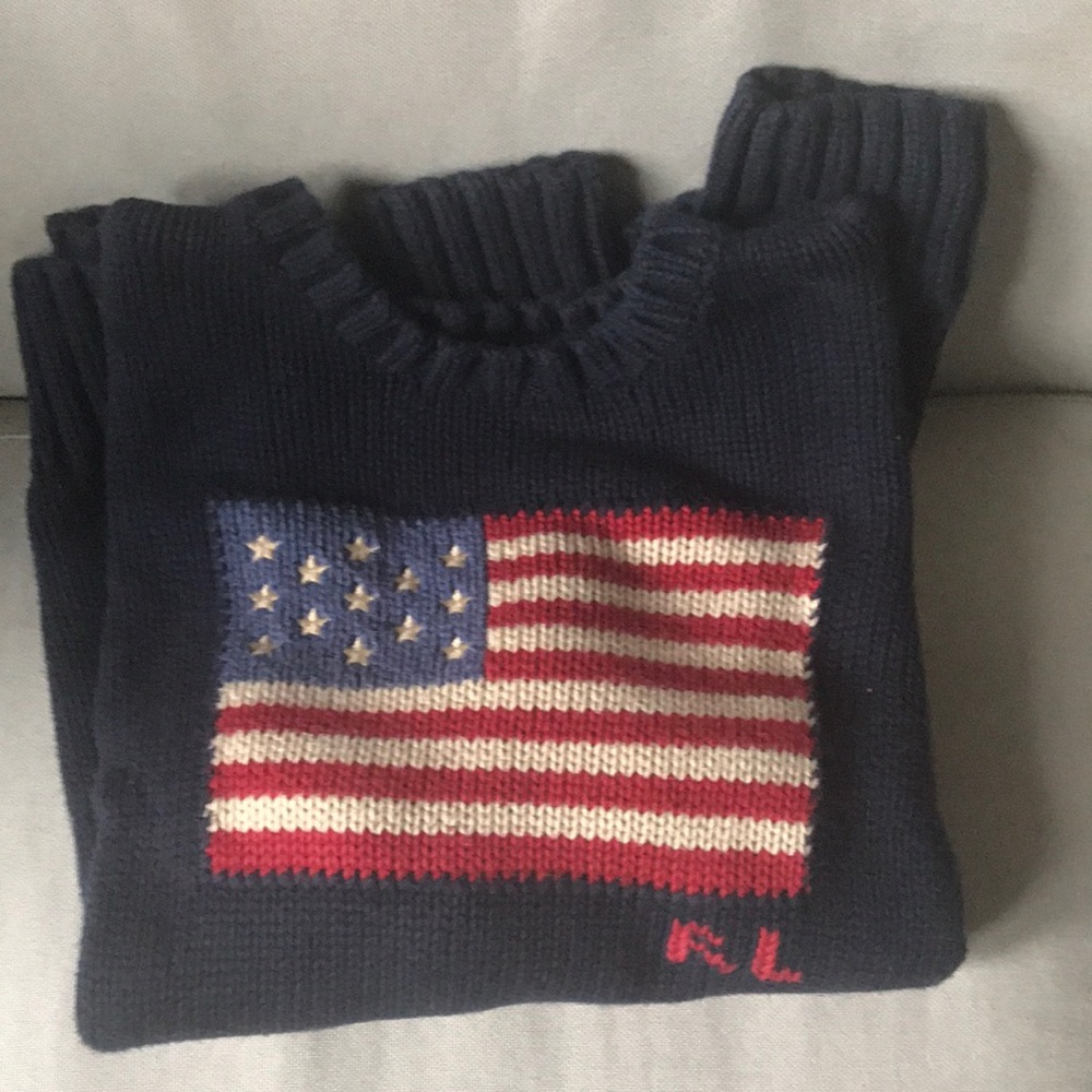 Vintage Ralph Lauren Flag Sweater